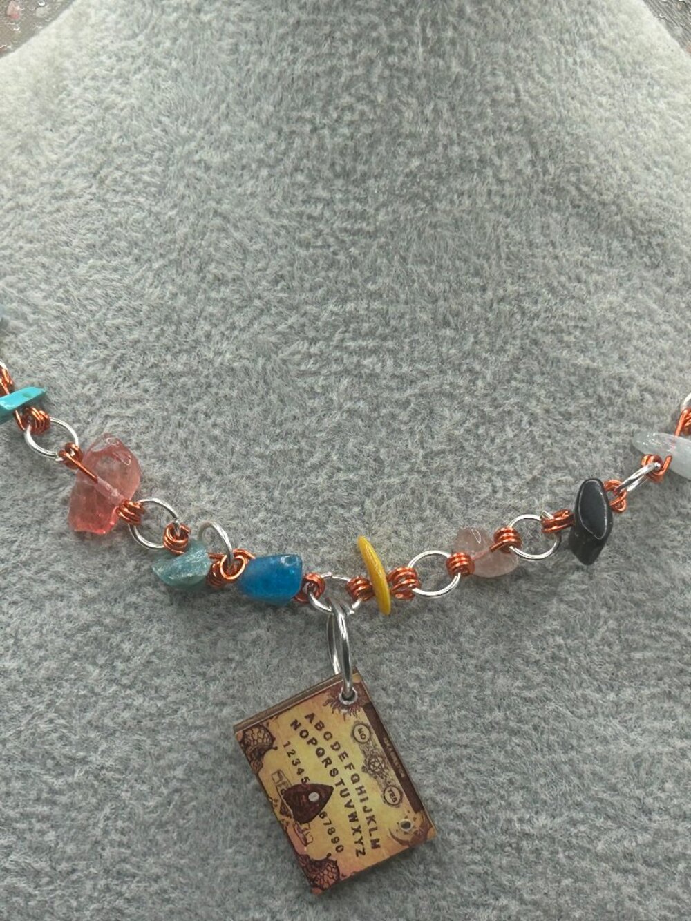 Handmade Multi Crystal Ouija Board Necklace